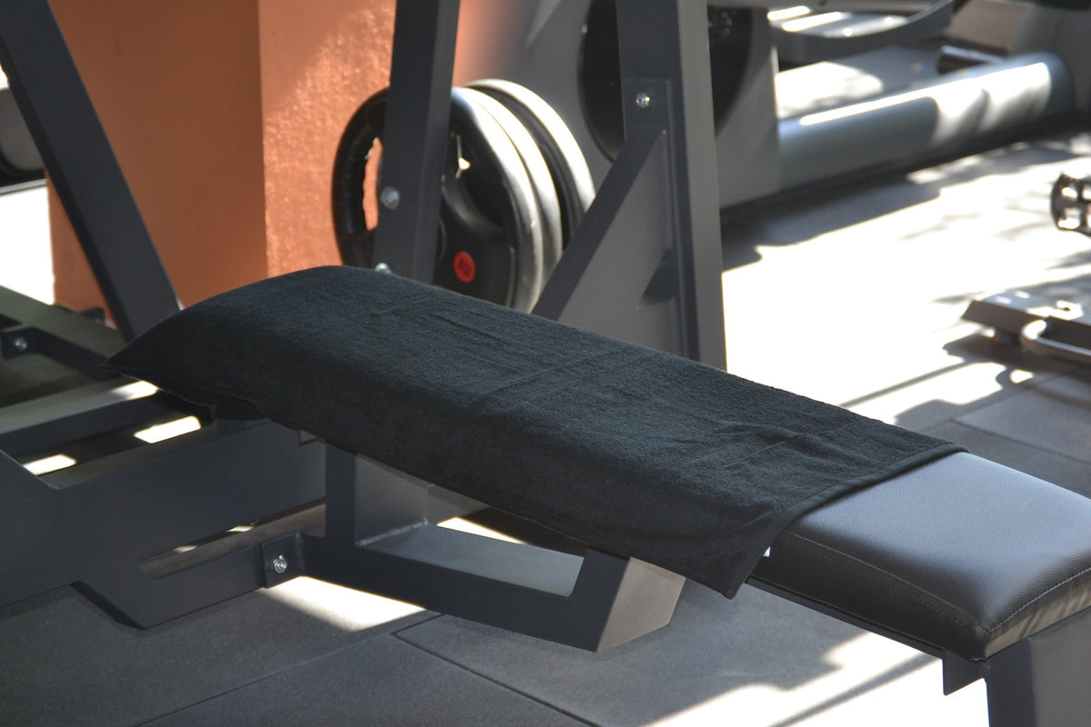BenchUp Cotton Gym Towel with Zipper Pocket