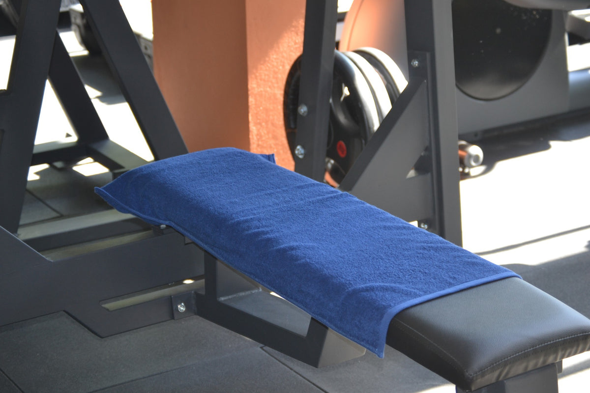 BenchUp Cotton Gym Towel with Zipper Pocket